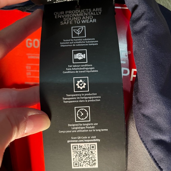 Men's Blue and‎ Orange Jacket with GORE Technology - Picture 12 of 16